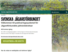 Tablet Screenshot of krets.jagareforbundet.se